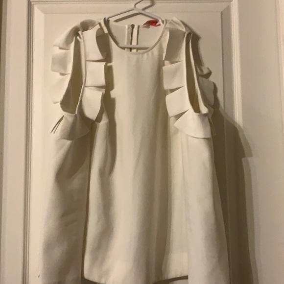 A white Ted Baker blouse with open shoulders - Picture 1 of 12